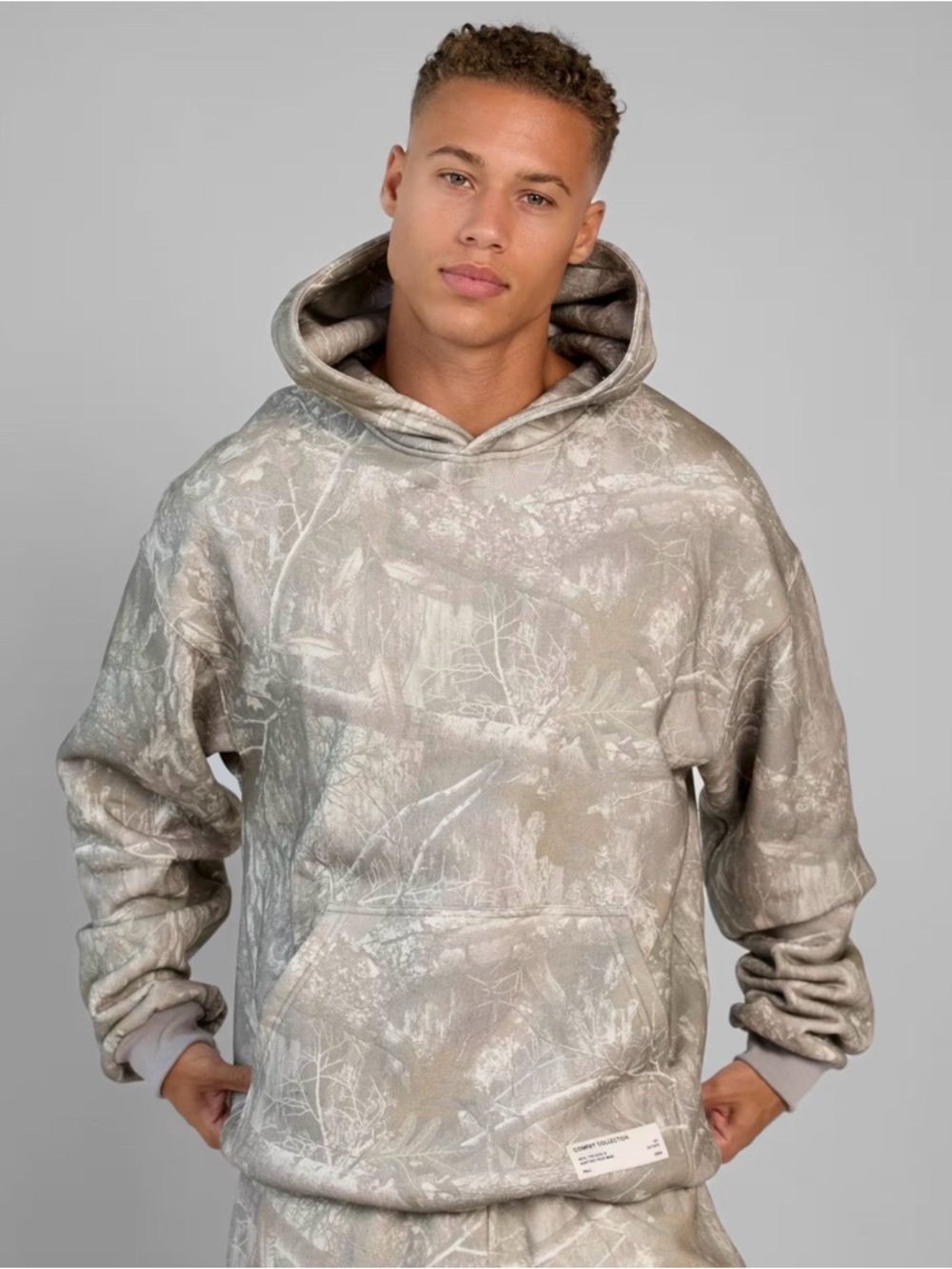 Comfrt Woodland Camo Hooded Sweatshirt